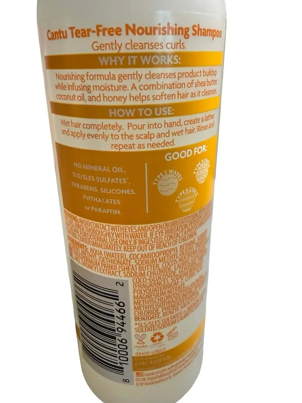Cantu For Kids Tear-Free Nourishing Shampoo, 16 fl oz (Set of 2)